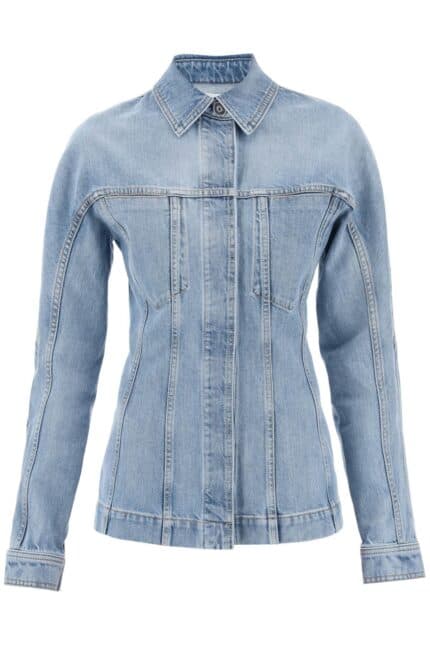 Alaia Fitted Overshirt In Denim