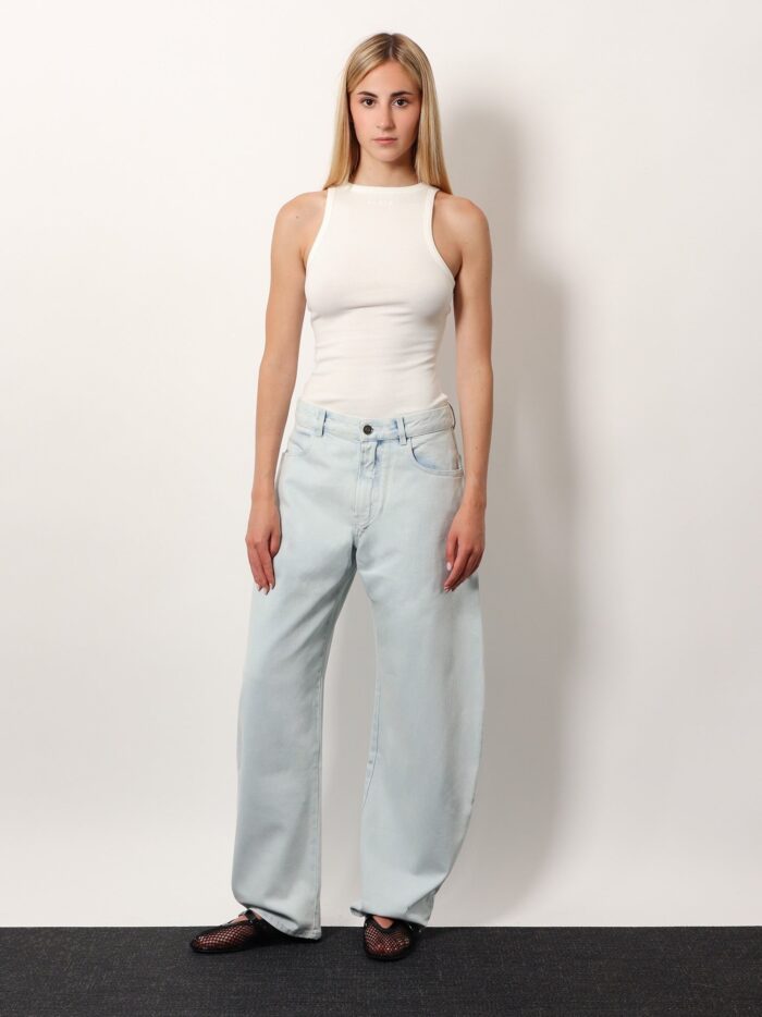 ALAIA Halter Cotton And Viscose Bodysuit