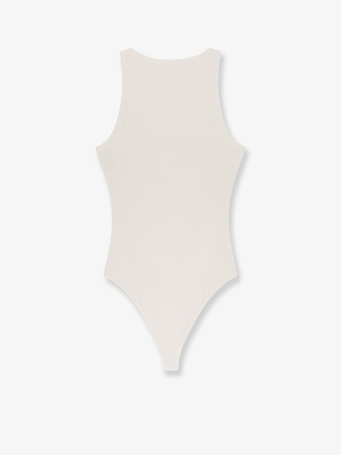 ALAIA Halter Cotton And Viscose Bodysuit