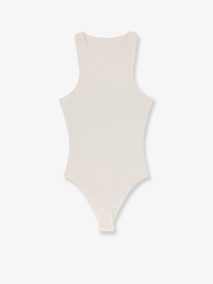 ALAIA Halter Cotton And Viscose Bodysuit