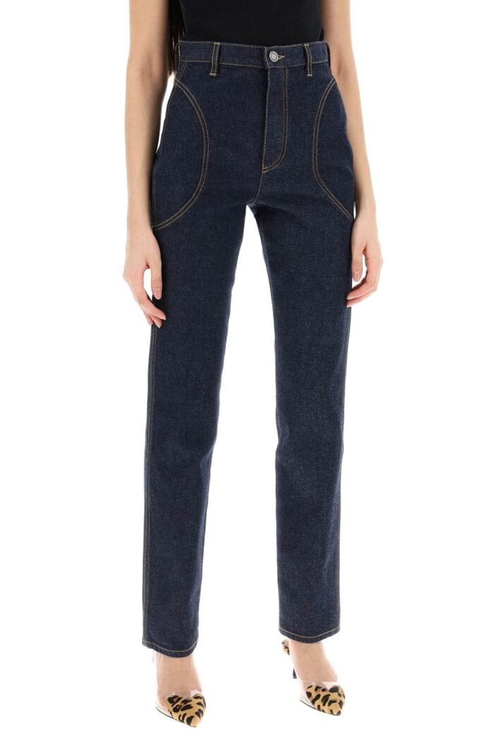 ALAIA High-waisted Slim Fit Jeans