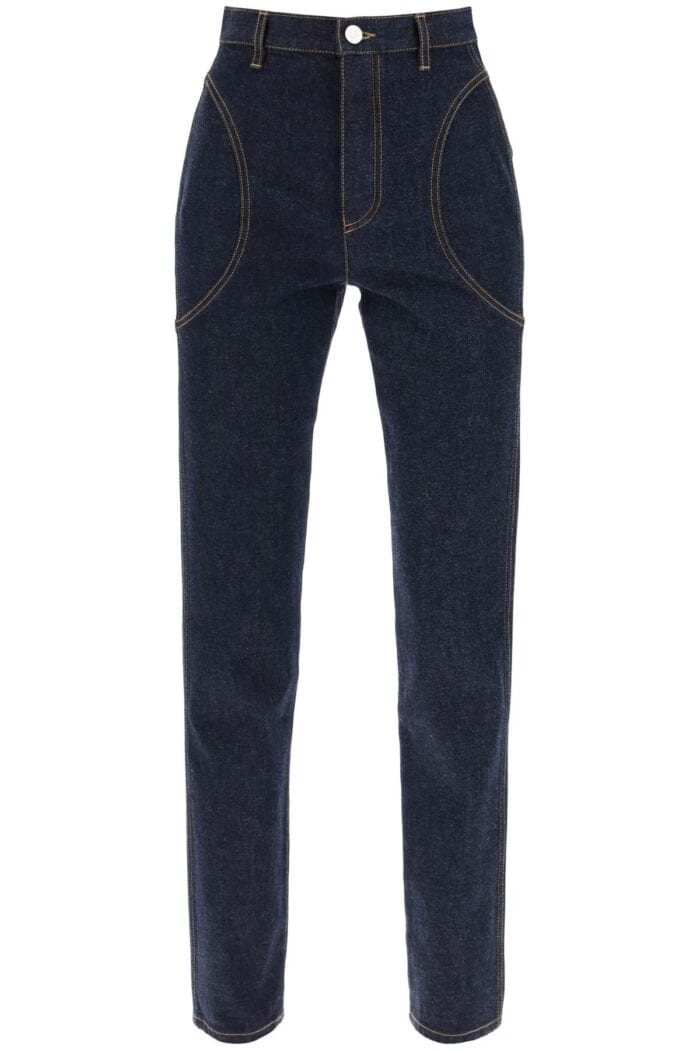 ALAIA High-waisted Slim Fit Jeans