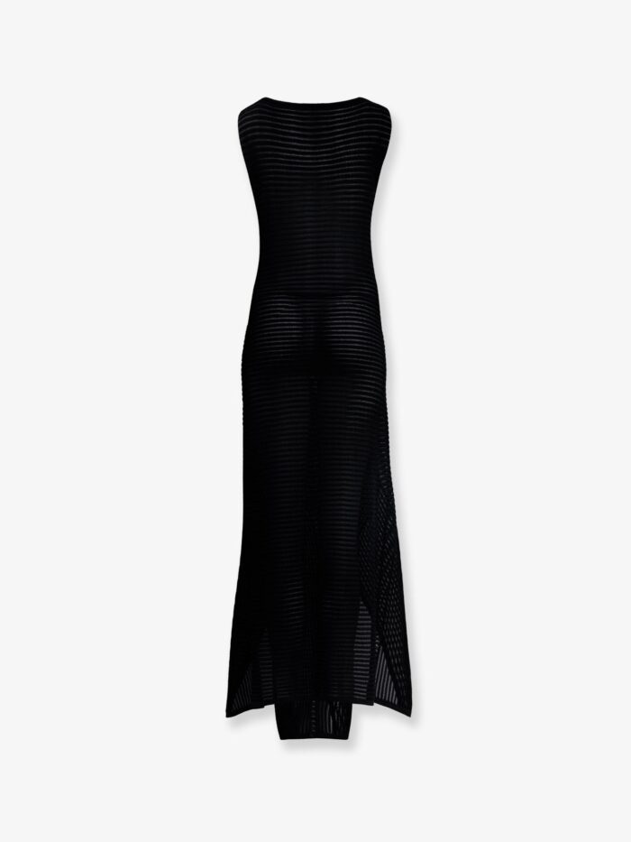 ALAIA Ladder Cotton Blend Dress