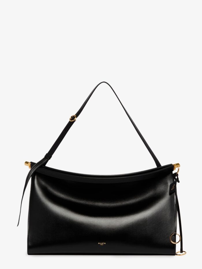 ALAIA Le Click East West Large Leather Shoulder Bag