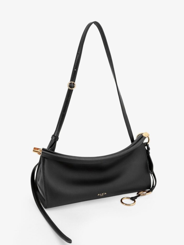 ALAIA Le Click East West Small Leather Crossbody Bag