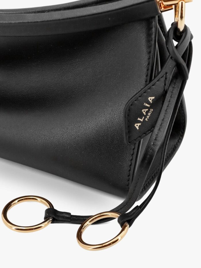 ALAIA Le Click East West Small Leather Crossbody Bag