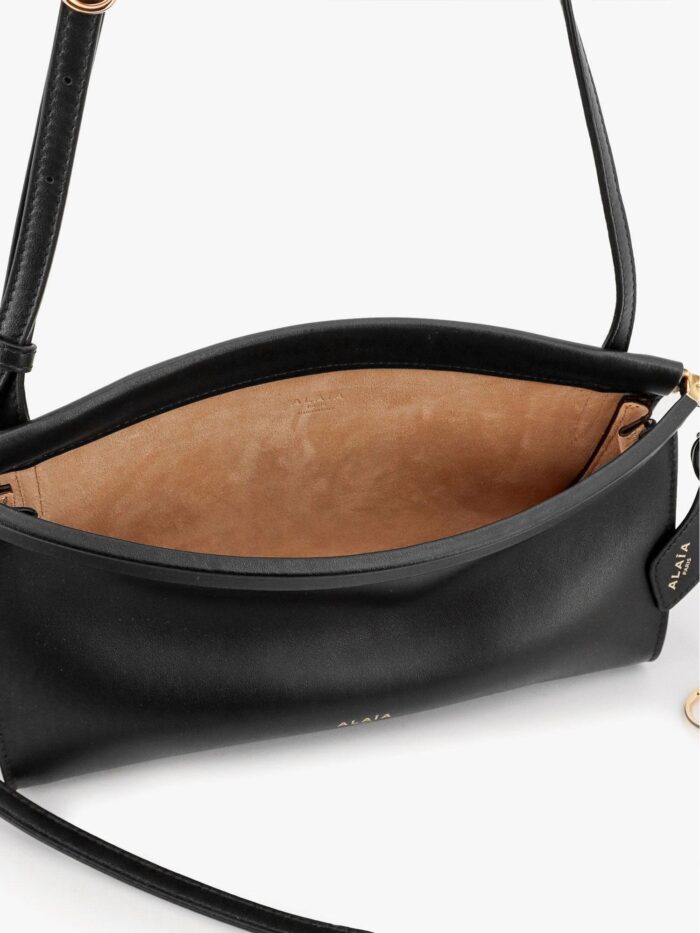 ALAIA Le Click East West Small Leather Crossbody Bag