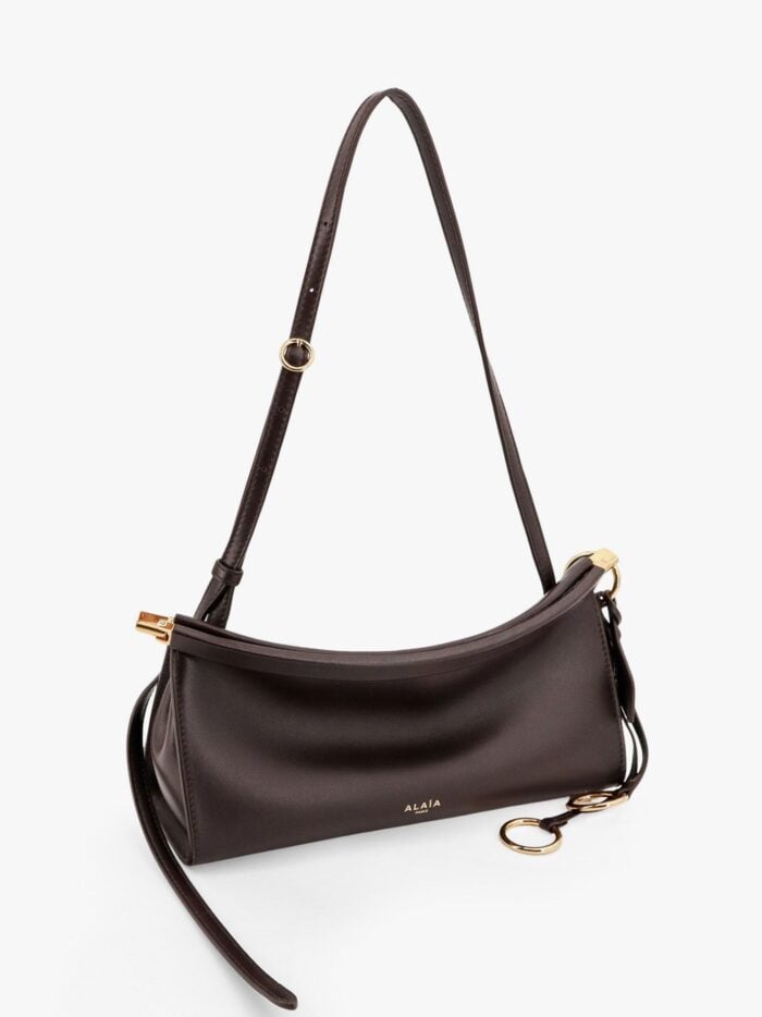 ALAIA Le Click East West Small Leather Shoulder Bag