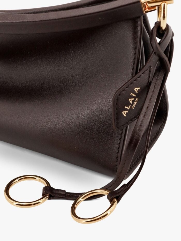 ALAIA Le Click East West Small Leather Shoulder Bag
