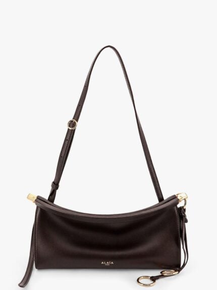 ALAIA Le Click East West Small Leather Shoulder Bag