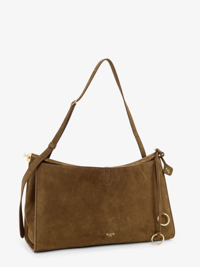 ALAIA Le Click Pocket 35 Nabuck Shoulder Bag