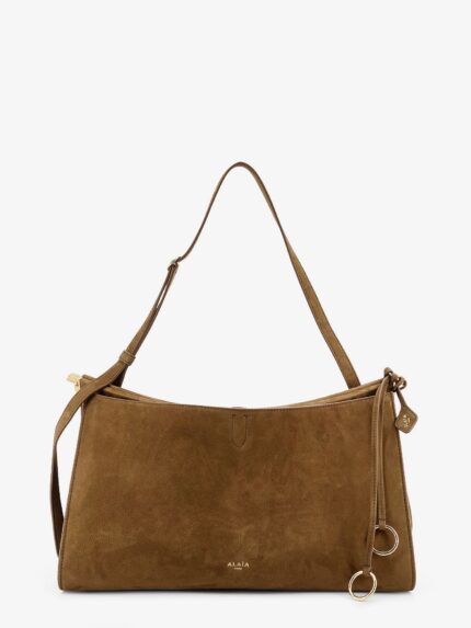 ALAIA Le Click Pocket 35 Nabuck Shoulder Bag
