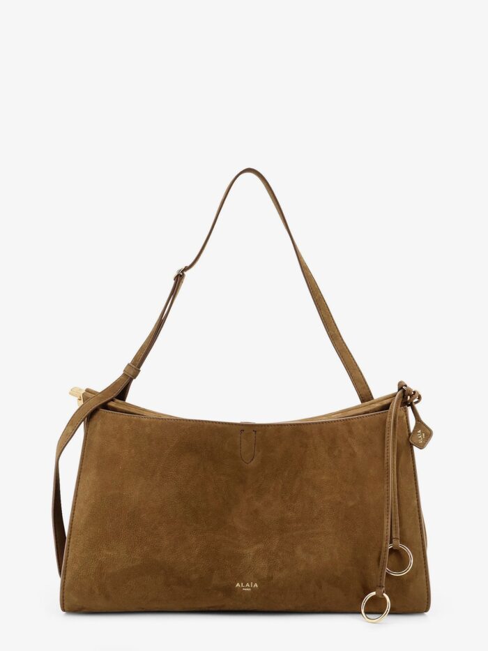 ALAIA Le Click Pocket 35 Nabuck Shoulder Bag
