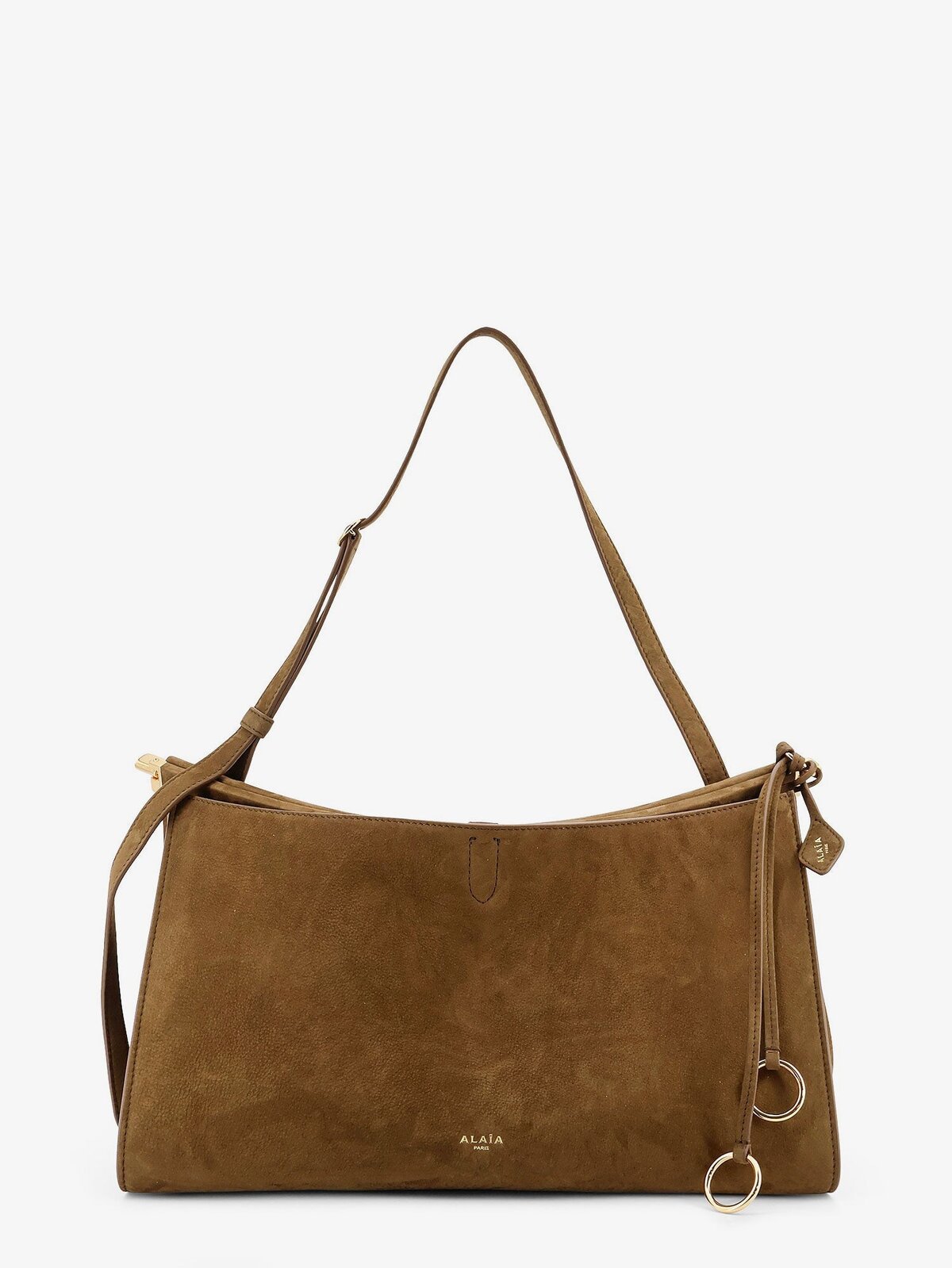 ALAIA Le Click Pocket 35 Nabuck Shoulder Bag