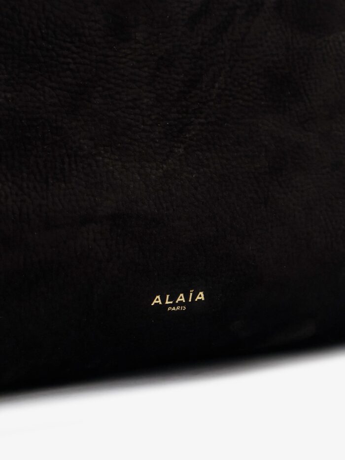 ALAIA Le Click Pocket 35 Nabuk Shoulder Bag