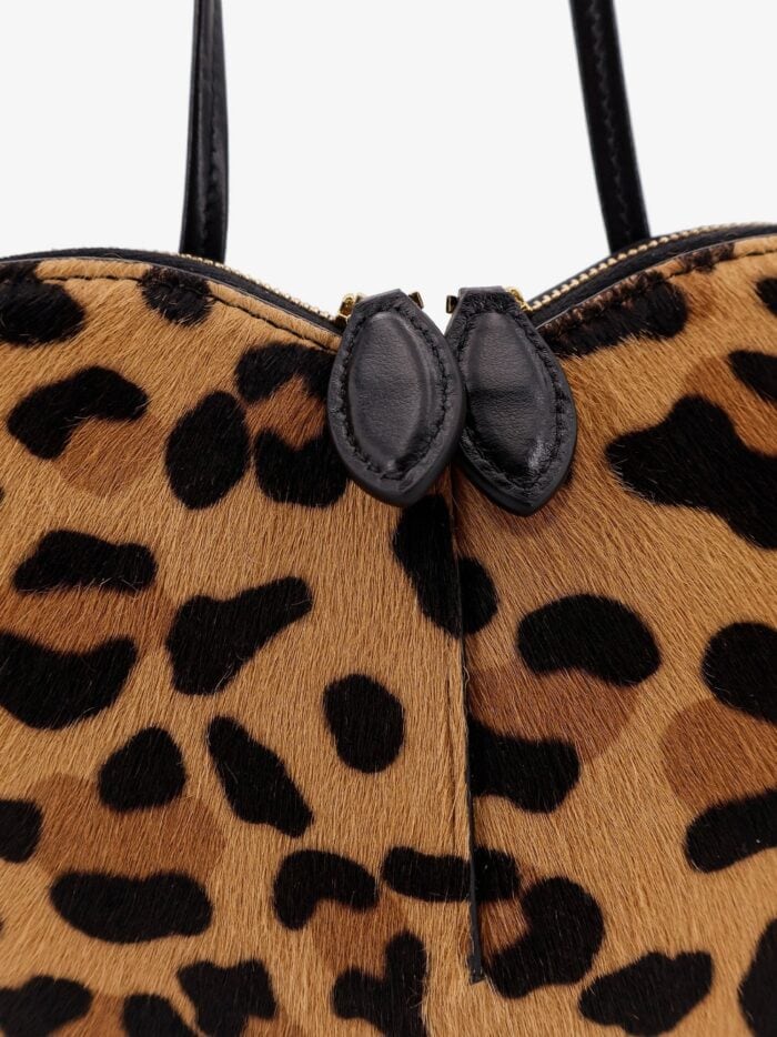 ALAIA Le Coeur Leopard Haircalf Shoulder Bag