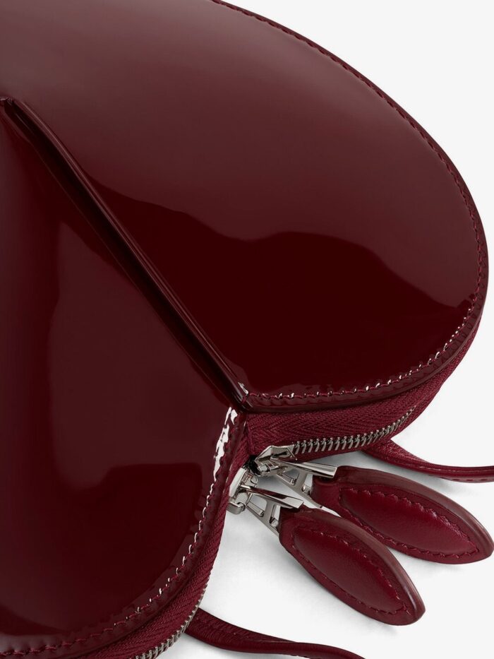 ALAIA Le Coeur Patent Leather Crossbody Bag