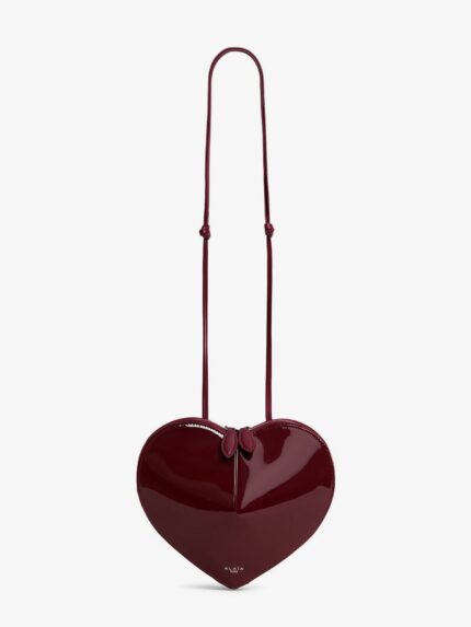 ALAIA Le Coeur Patent Leather Crossbody Bag