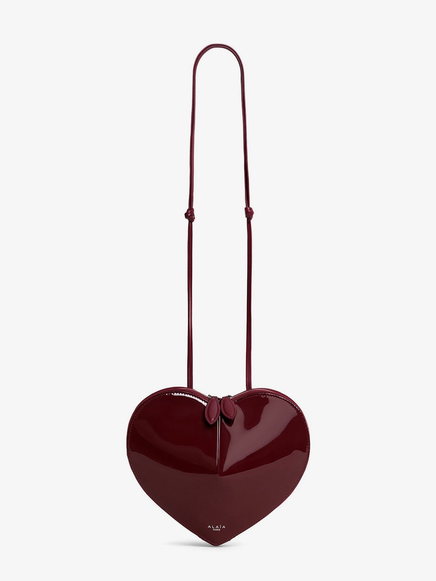 ALAIA Le Coeur Patent Leather Crossbody Bag