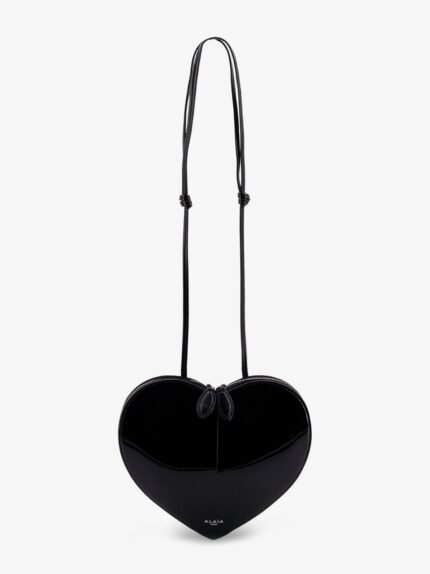 ALAIA Le Coeur Patent Leather Shoulder Bag