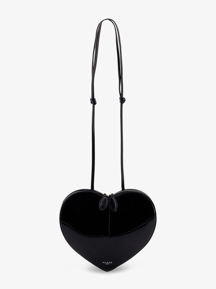 ALAIA Le Coeur Patent Leather Shoulder Bag