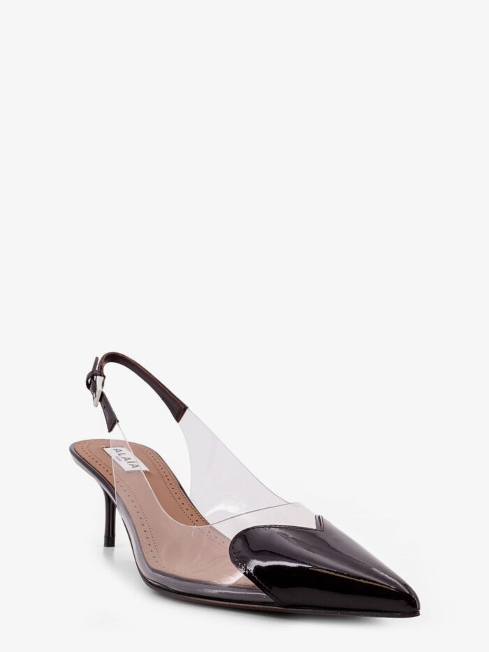 ALAIA Le Coeur PVC And Leather Pumps