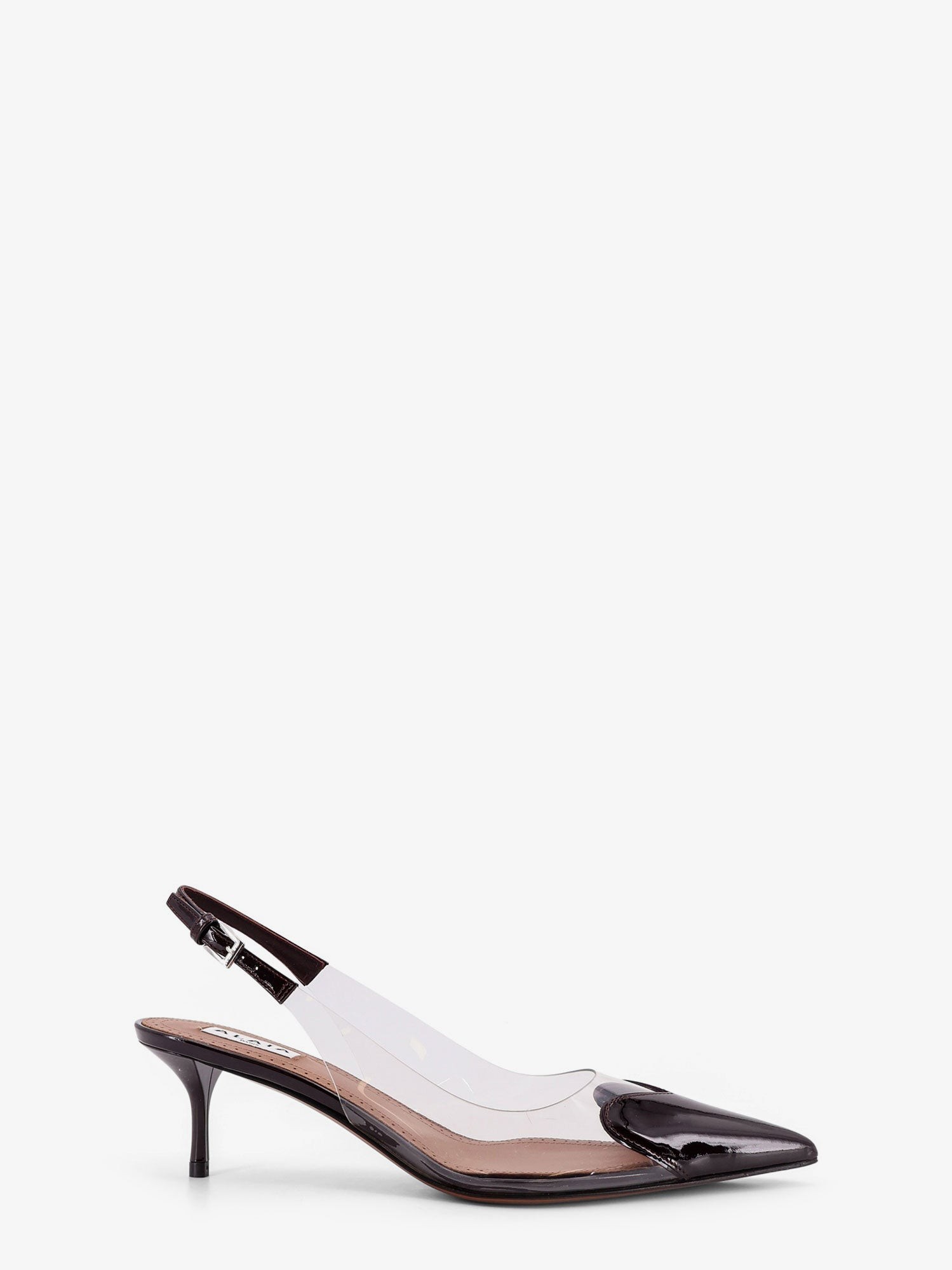 ALAIA Le Coeur PVC And Leather Pumps
