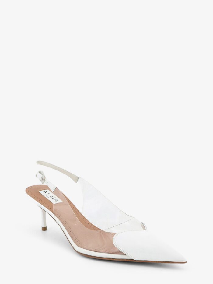 ALAIA Le Coeur Slingback PVC And Leather Pumps