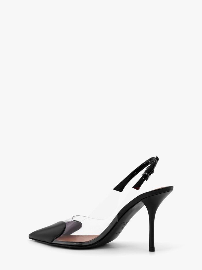 ALAIA Le Coeur Slingback PVC And Leather Pumps