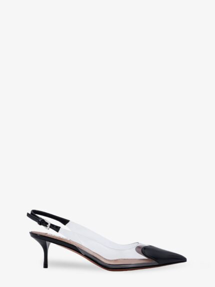 ALAIA Le Coeur Slingback PVC And Leather Pumps