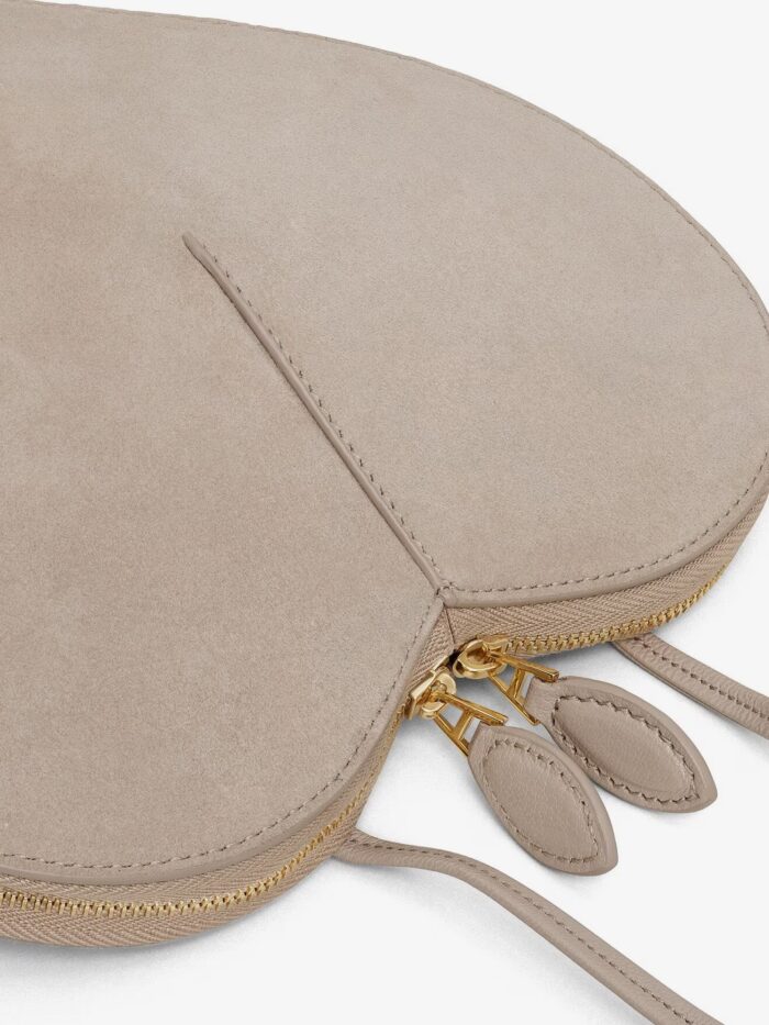 ALAIA Le Coeur Suede And Leather Crossbody Bag