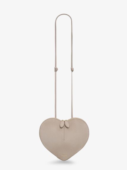 ALAIA Le Coeur Suede And Leather Crossbody Bag