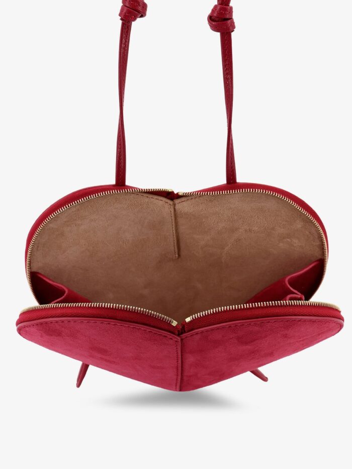 ALAIA Le Coeur Suede Crossbody Bag