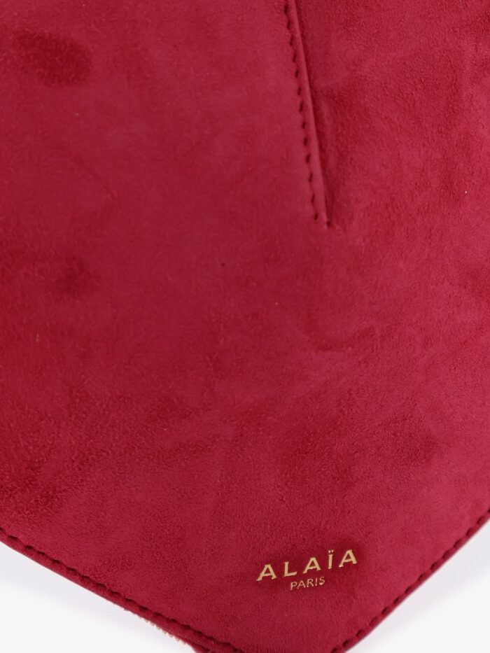 ALAIA Le Coeur Suede Crossbody Bag