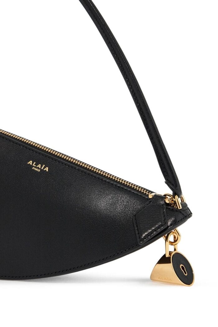 ALAIA Le Demi-coeur Leather Shoulder Bag