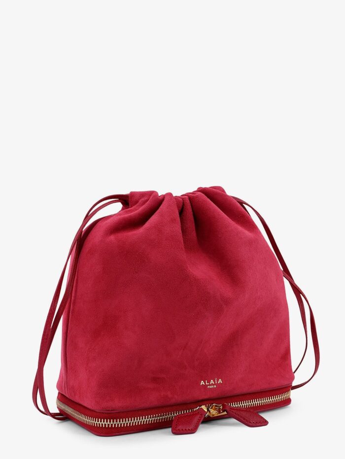 ALAIA Le Pochon Suede Crossbody Bag