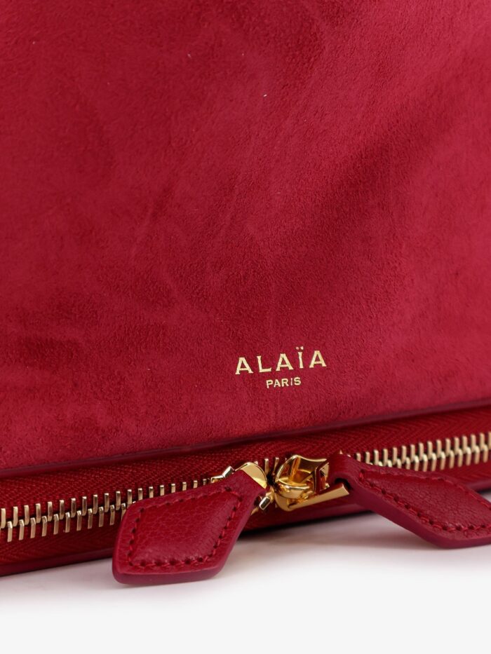 ALAIA Le Pochon Suede Crossbody Bag