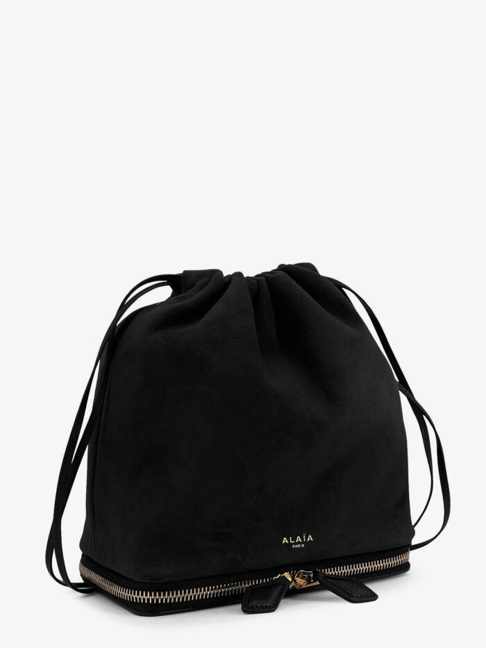 ALAIA Le Pochon Suede Shoulder Bag