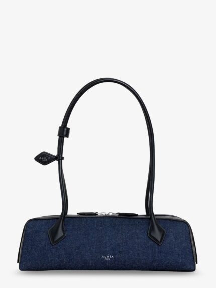 ALAIA Le Teckel Denim Shoulder Bag