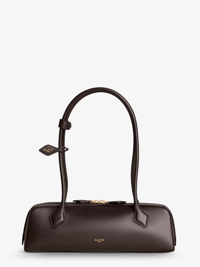 alaia le teckel medium leather shoulder bag ALAIA Le Teckel Medium Leather Shoulder Bag