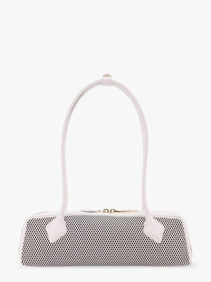 ALAIA Le Teckel Medium Leather Shoulder Bag With Fishnet Motif