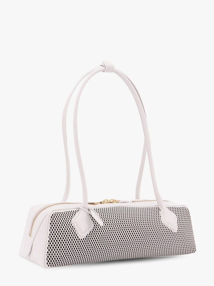 ALAIA Le Teckel Medium Leather Shoulder Bag With Fishnet Motif