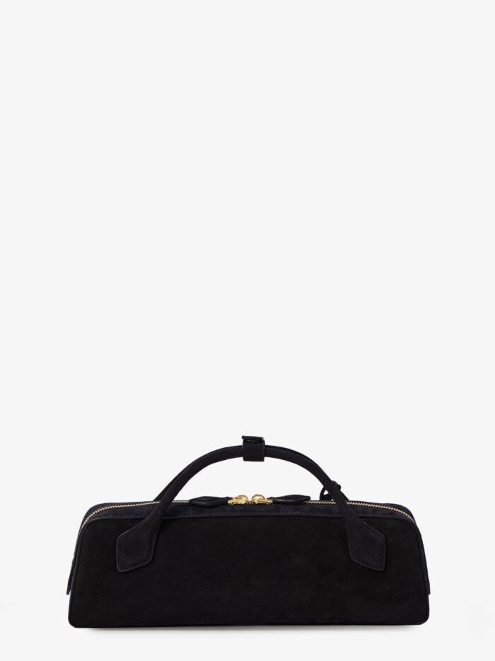 ALAIA Le Teckel Small Suede Shoulder Bag