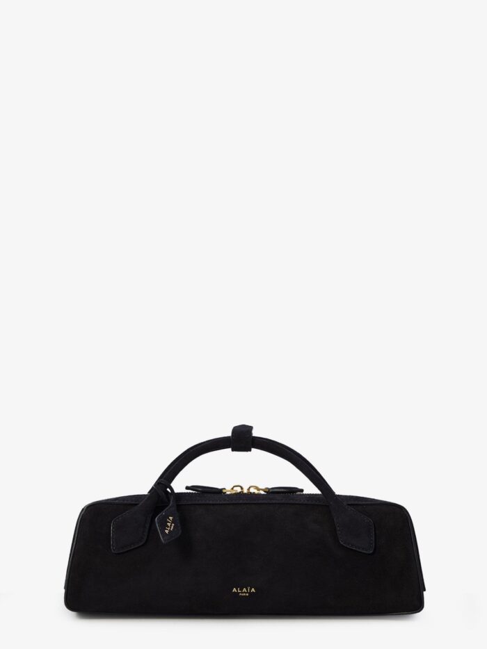 ALAIA Le Teckel Small Suede Shoulder Bag