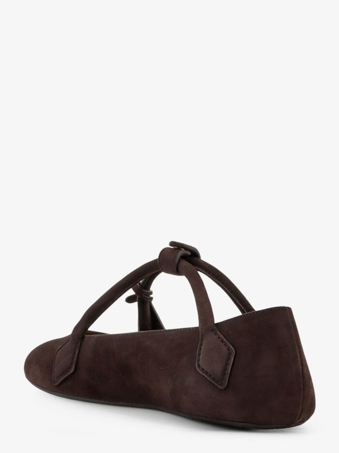 ALAIA Le Teckel Suede Ballet Flats