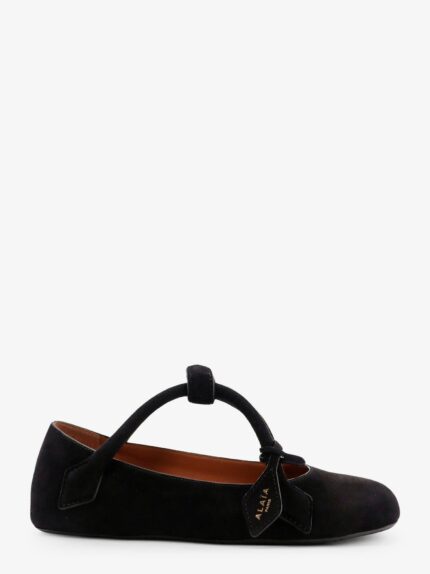 ALAIA Le Teckel Suede Ballet Flats