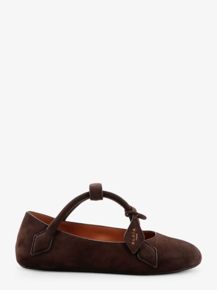 ALAIA Le Teckel Suede Ballet Flats