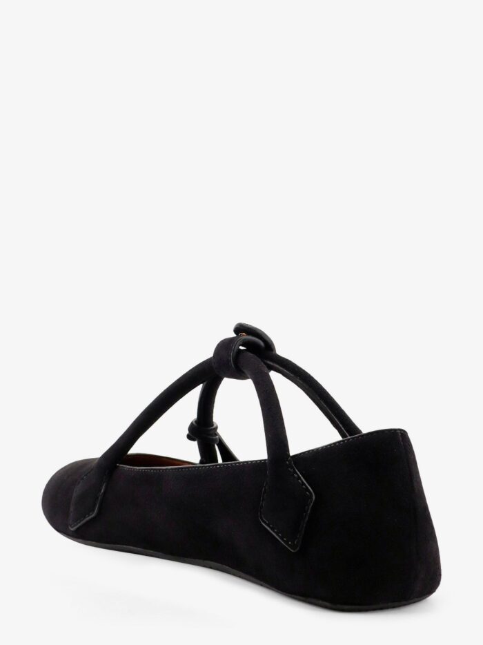 ALAIA Le Teckel Suede Ballet Flats