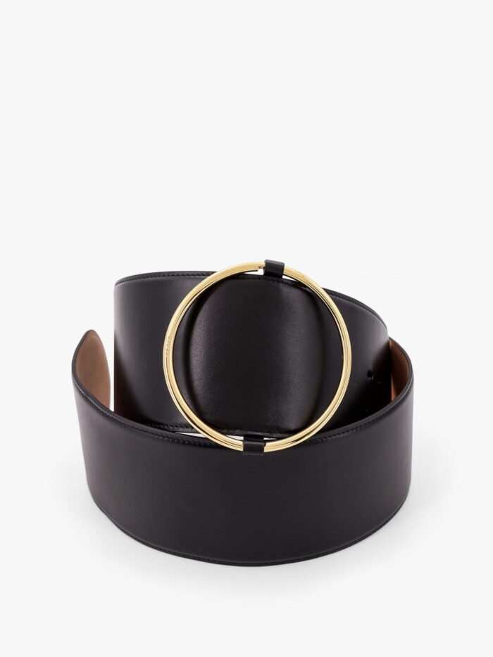 ALAIA Leather Belt With Ring Detail