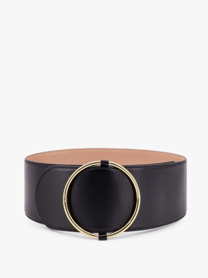 ALAIA Leather Belt With Ring Detail